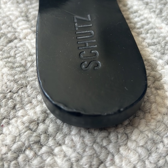 SCHUTZ Black and Silver Studded Sandals - Picture 9 of 11